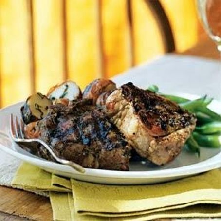 Herbes de Provence-Crusted Pork Chops