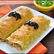 Cheesy Chicken Tarantuladas