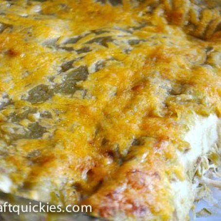 GREEN CHILE CREAM CHEESE CHICKEN ENCHILADAS