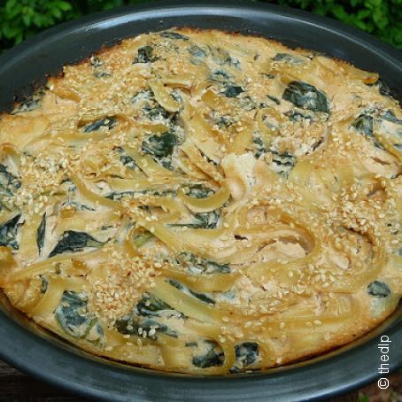 Spinach Noodle Pie
