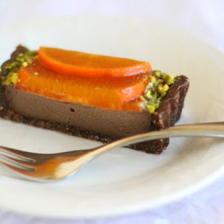 Chocolate Persimmon Tart