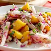 Jim's Jicama, Daikon, Murliton, and Mango Salad with a Citrus Dressing