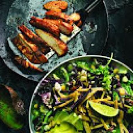 copycat earl's santa fe chicken salad & peanut lime vinaigrette