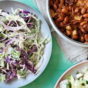 Broccoli and Red Cabbage Slaw