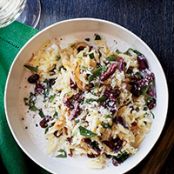 Orzo with Caramelized Onions and Raisins