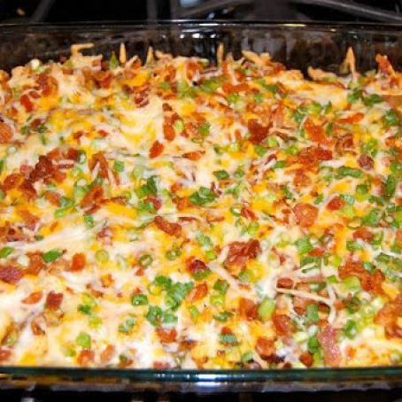 Loaded Baked Potato & Chicken Casserole