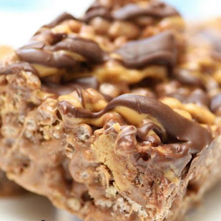 Reeses Chocolate Peanut Butter Rice Krispie Treats