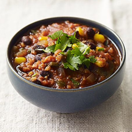 BULGUR AND BEAN CHILI