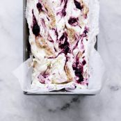 Blueberry Lime Cheesecake Ice Cream