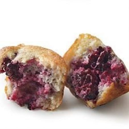 Blackberry Cornbread Muffins