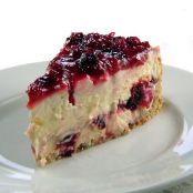 Cranberry Laced Cheesecake