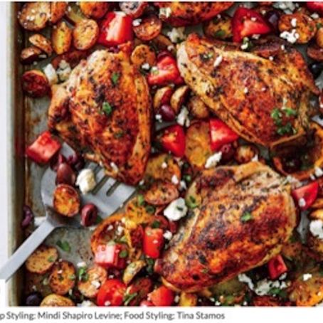 Sheet Pan Greek Chicken with Roasted Potatoes Recipe