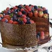 Triple Chocolate Berry Cake