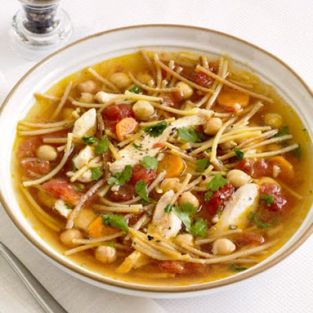 Chickpea Chicken-Noodle Soup