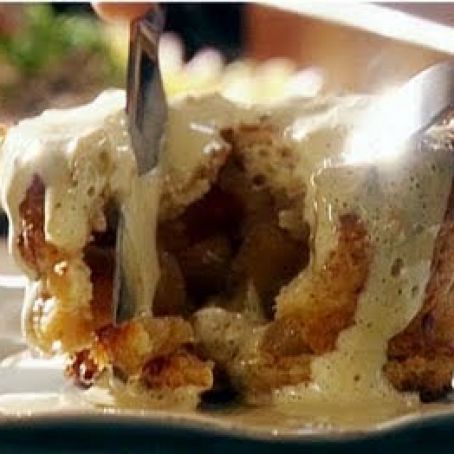 Apple Charlotte with Cinnamon Sabayon