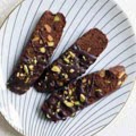 Chocolate Pisatchio Biscotti