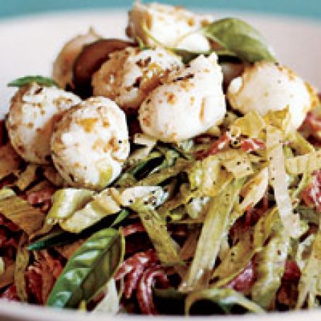 Antipasto Salad with Bocconcini and Green-Olive Tapenade