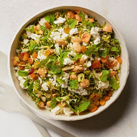 Shaved Brussels Sprouts with Warm Cinnamon Dressing