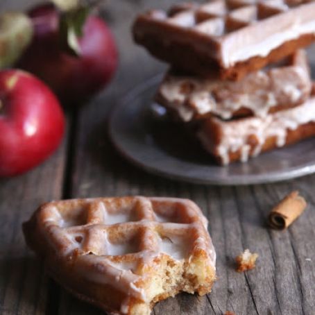 Apple Fritter Waffle Doughnuts
