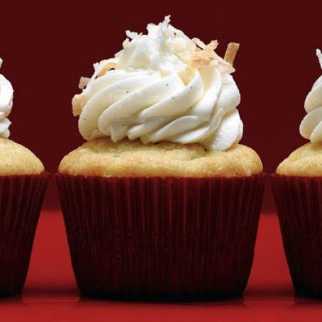 Vanilla Bean Coconut Cupcake