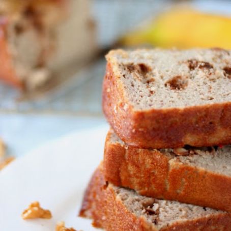Banana Walnut Bread, Grain and Sugar Free