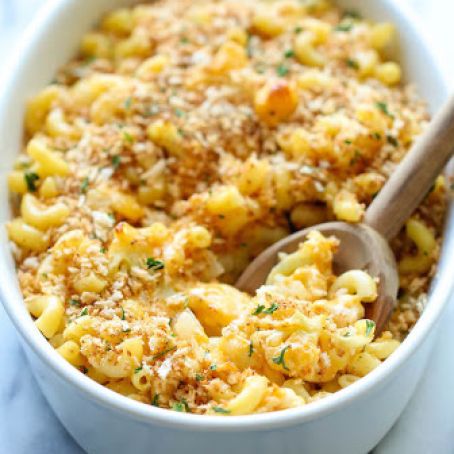 Skinny Cauliflower Mac and Cheese
