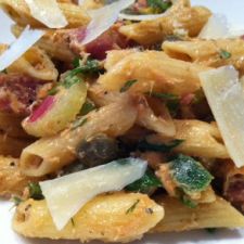 Salmon and Salami Pasta Salad