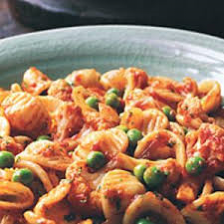 Orecchiette with Indian-Spiced Cauliflower and Peas