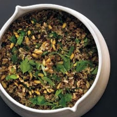 Wild Rice and Pine Nut Salad (S)