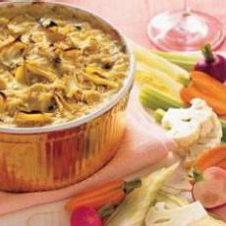 ARTICHOKE OLIVE DIP WITH FENNEL CRUDITÉS