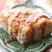 Apple Spice Cake with Salted Caramel Sauce