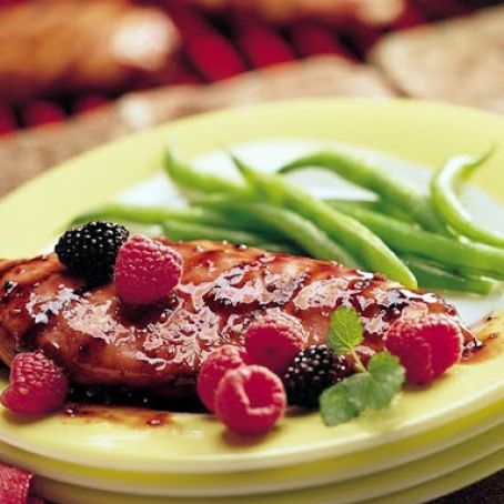 Grilled Raspberry-Glaze Chicken