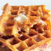 HAM AND CHEESE WAFFLES