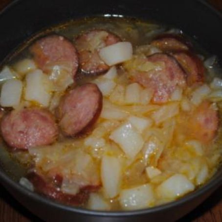 Polish Kielbasa and Cabbage Soup
