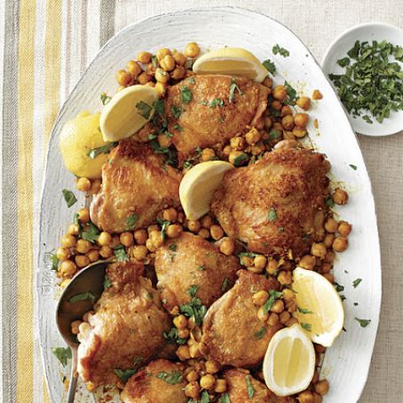Roast Chicken With Chickpeas
