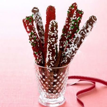 Chocolate-Dipped Pretzels