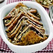 Chocolate and Pistachio French Toast with Warm Maple Syrup