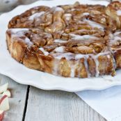 Apple Cider Glazed Apple Pie Rolls