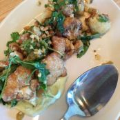 Golden Cauliflower with Herbed Yogurt