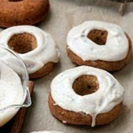 Banana Doughnuts with Banana Frosting