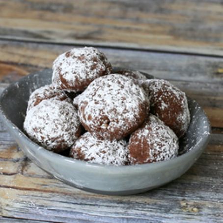 Mocha Butterball Cookies