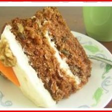 Moist carrot cake 