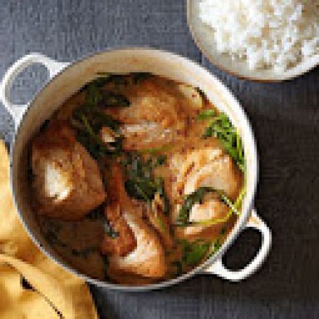 Coconut Milk-Braised Turkey with Rice
