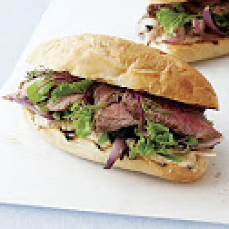 Steak Sandwiches with Spicy Horseradish Mayonnaise