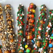 Caramel-Chocolate Pretzel Rods