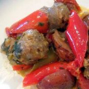 Pan Roasted Sausage Peppers Onions and Potatoes