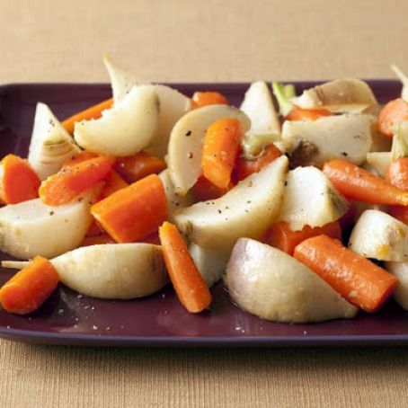 glazed carrots and turnips