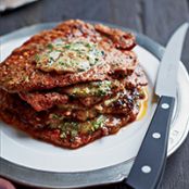 Minute Steak Stacks with Herbed Anchovy Butter