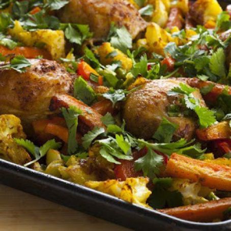 One-Pan Curried Chicken Dinner