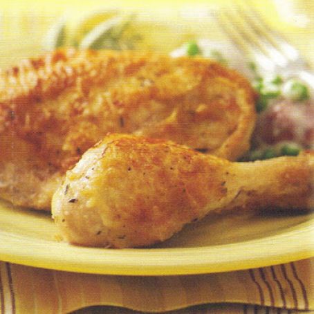 FRIED CHICKEN WITH PAN GRAVY